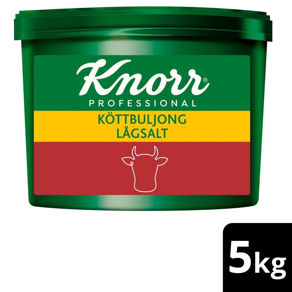 Knorr Köttbuljong lågsalt 1 x 5 kg - Knorr Köttbuljong lågsalt ger en smaksäker grund att arbeta vidare med!